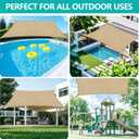 Shade Fabric Sun Shade Cloth,Privacy Screen for Patio Garden Pergola Cover Canopy 12x16 FT,Outdoor Shade Cloth for Deck, Backyard, Patio