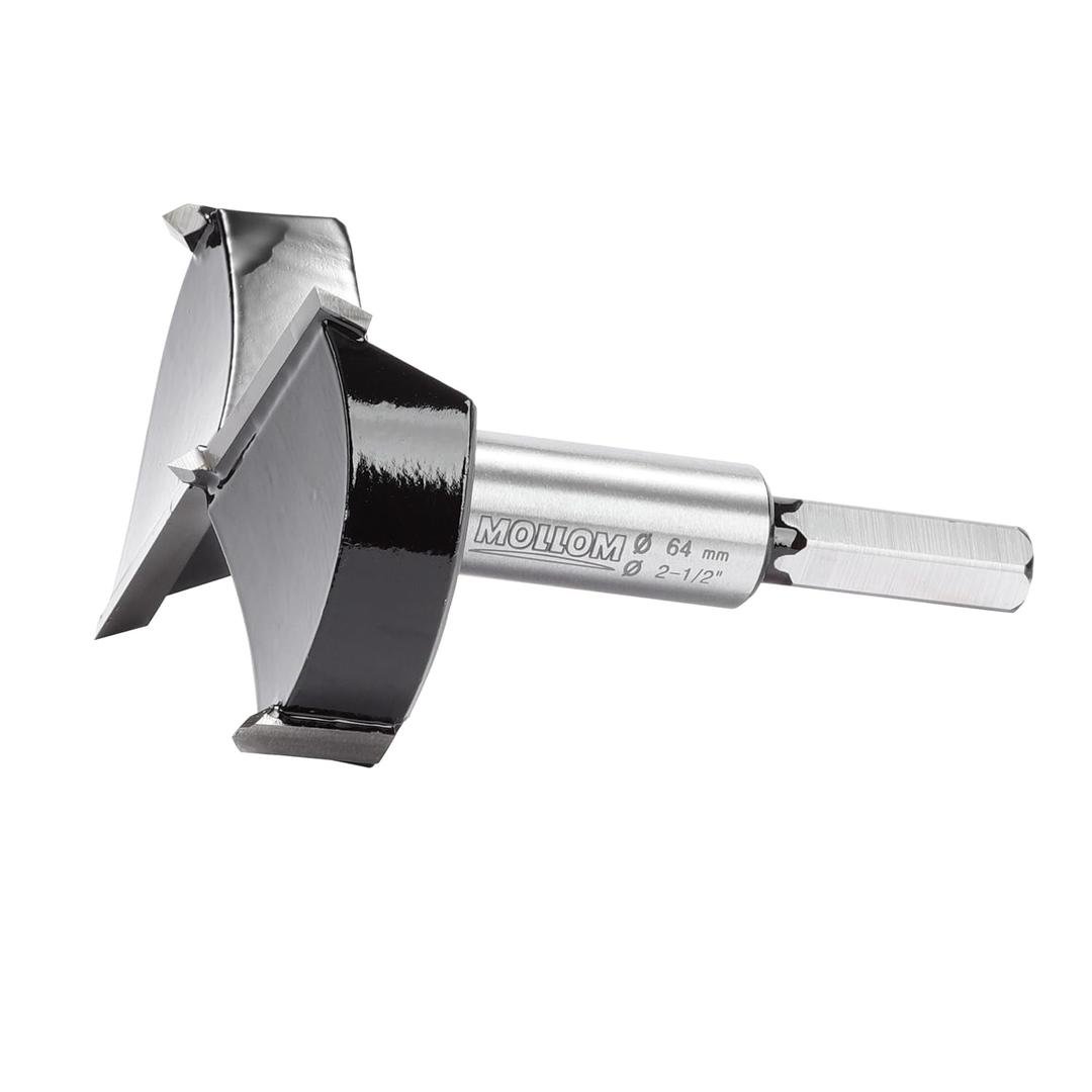 2-1/2" (64mm) Forstner Drill Bit for Precise Woodworking with Durable YG8 Carbide Thickness of 2.0mm,This Hinge Cutter Tool is Ideal for Hard Wood, Plastic, Plywood