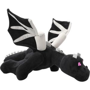 Black Dragon Plush 23.7 in 60 cm Stuffed Animal Toy Pillow Character Dolls Birthday Festival Present for Kids
