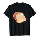 Peanut Butter and Jelly Sandwich T-Shirt. Size Large, Black 