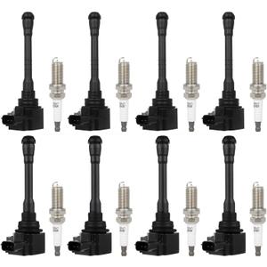 ECCPP 8 ignition coils with 8 iridium Spark Plugs,UF812+ UF813,coils packs,for Nissan TITAN 2017-2020,TITAN XD 2016-2020,NV2500 2018-2020,NV3500 2018-2019C998,GN10880,UF812