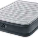 Intex Mid-Rise Air Mattress Bed with Built-in Pump, Dura-Beam Deluxe Comfort Plush, Full - Portable Luxury Travel Airbed for Adults, Camping, Guests (Grey)