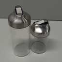 Aelga Glass Coffee Creamer Container Set, Creamer Pitcher 7oz + 12oz Glass Dispenser Container Set for Creamer, Milk and Spices, Coffee Bar Accessories, Pack of 2