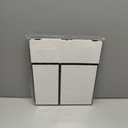 Large Gift Boxes, 10 Pcs Tote Paper Bags with Transparent Window, 9.8 x 7 x 5.1" Flower Bouquet Paper Gift Bags with Handles - White