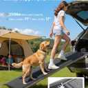 VEVOR Dog Ramp for Cars, 71" L x 17" W, Folding Pet Ramps for Medium & Large Dogs up to 250lbs, Pet Stair Ramp with Non-Slip Felt Rug Surface, Portable Outdoor Dog Car Ramps for SUV & Truck
