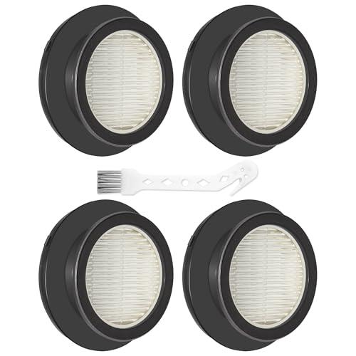 4 Pack X7A HEPA Filter Replacements Compatible with SunSare X7A-US Cordless Stick Vacuum Cleaner with Touch Screen and SunSare X7A Handheld Vacuum Cleaners for Home, 4 HEPA Filters, 1 Cleaning Brush