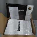 Bwarm Waterproof Heated Mattress Pad, ETL Certified Bed Warmer with Memory Function 9 Heat Settings, 1-12 Hours Auto Off Deep Pocket, Machine Washable, White Queen