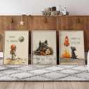 CCZ Vintage Astronaut Nursery Canvas Wall Art Space Explore Picture Wall Decor Dream Big Little One Poster Cute Dog Toddler Painting Print Artwork for Kids Boys Room Bedroom Playroom Decor, Unframed (24L"x16W")