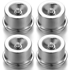 MorningRo 4 Pcs 1.98'' Axle Grease Cap Trailer Hub Dust Caps Grease Fitting Caps for Most Standard 2000 to 3500 Pound Axles