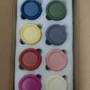 2 OZ Salad Dressing Jar 8 Pack, Airtight Leakproof Bulk Small Glass Sauce Jar with Lids, Reusable for Lunch Box, Bento, Travel & Meal Prep (2 OZ-8Pack)