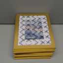 8x10 Picture Frame Sef of 10, Display Pictures 5x7 with Mat or 8 x 10 Without Mat, Photo Frame Collage for Wall Gallery Decor, Hanging or Tabletop Display, Gold