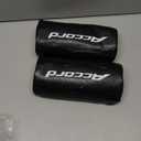 Riloer Black Neck Pillows Pair, Universal Soft Headrest Cushions, Memory Foam Auto Head Rest Driving Seat Covers, Breathable Removable Cover Easy to Wash