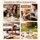 ComSaf Overnight Oats Containers with Lids (16oz+4oz, 4Pcs), Dual-Laryer Chia Pudding Jars with Dry and Wet Separation, Yogurt Parfait Cups for Oatmeal Cereal Nut Fruit, Meal Prep Glass Jars for Salad