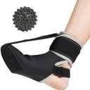 Plantar Fasciitis Night Splint Sock with Massage Balls - Lightweight, Durable & Easy to Clean Foot Brace for Man and Women, Plantar Fasciitis Relief Splints Sock for Heel Pain, Achilles Tendonitis, Foot Drop Best Mothers Day Gift, (M)