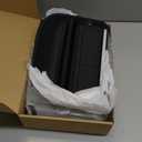 Universal Fit Premium Leather Car Seat Gap Filler Organizer, Center Console Organizer with Card Slots, Clever Gifts for Car SUV Truck Owners (Black, 2 Pack)