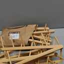 5 Pack Plate Stands For Display,Wooden Multi Plate Holder Cabinet Organizer, 5-Tier Craft Show Vendor Counter Display Rack For Tabletop Book, Art prints, and Platter