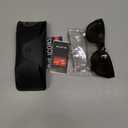 Ray-Ban Mens RB2027 Predator 2 Rectangular Sunglasses, Black/Polarized Dark Grey, 62 mm
