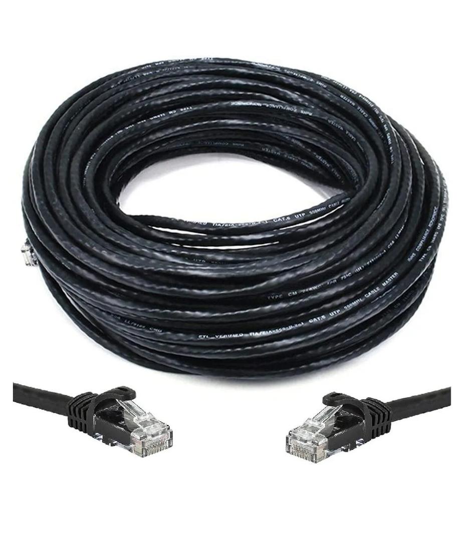 (898)
200' FT Oxygen-Free Copper Heavy Duty CAT6 Waterproof Outdoor Direct Burial UV Resistant Ethernet LAN Network Patch Cable RJ45 Cord (200FT Outdoor)