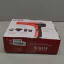 KISS 1875 Watt Pro Tourmaline Ceramic Hair Dryer, Styling Edition, 3 Heat Settings, 2 Speed Settings, Cool Shot Button, 7 Blow Dryer Accessories Included, Red