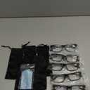 NORPERWIS Reading Glasses 5 Pairs Quality Readers Spring Hinge Glasses for Reading for Men and Women (5BLACK, 4.00)