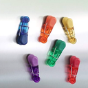 Brite Concepts Set of 7 Colorful Magnetic Multi-Clips to Hang Documents or Close Bags #16499, 1 Pack of 6 Clips