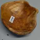 Wooden Bowl for Decor, Natural Shape Solid Wood Carved Fruit Bowl, Decorative Wooden Bowl for Table Centerpiece Office Home Decor, Multipurpose Candy Keys Serving Bowls (Medium 10"-12")