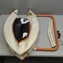 BCAN 36'' Toddler Trampoline, ASTM Certified-Foldable Mini Trampolines for Kids Ages 1-6, Adjustable Handle, Safety Pad & Foldable Legs, Baby Trampoline Indoor/Garden, Gift for Boy and Girl (Beige-Classic)