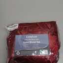 CozyLux Satin Sheets Full Size Sheets - 4 Piece Silky Full Size Bed Sheets, Luxury Burgundy Full Bed Set with Smooth and Soft Microfiber, Includes 1 Fitted Sheet, 1 Flat Sheet and 2 Pillowcases