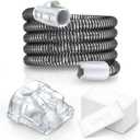 Improved Version Climate Line Air Hose & Water Chamber Compatible with Airsense 11 and Aircurve 11 Only, Comes with 52 PCS CPAP Filters - IDEAR Reusable CPAP Supplies Replacement Great-Value Bundle