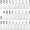 30 Pcs Frosted Glass Spray Bottles, 3.4 oz / 100 ml Refillable Perfume Atomizer, Fine Mist Empty Spray Bottle, Leak-Proof Reusable Containers for Travel, Essential Oils & Liquid Dispensing (Silver)