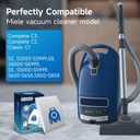 12x GN Vacuum Cleaner Bags for Miele Vacuum Canister Cleaners Complete C3, Complete C2, Complete C1, Classic C1, S2, S5 Serie, 3D Airclean Dust Bags with 2x Motor Protection & 2x Air Filter