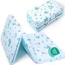 2025 Upgraded Pack and Play Mattress 38" x 26" Soft Firm Premium Foam Pack N Play Mattresses Odorless Breathable Comfort Baby Foam Portable Playpen Mattresses (Tri-fold Dinosaur)