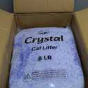 Crystal Cat Litter with Powerful Odor Control, Non-Clumping, Lasts Up to 6 Months, 24lb, Rapid Water Absorption, Unscented & Low Tracking Lightweight Blue & White Silica, 3 Pack of 8 lb (Classic)