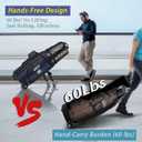 JANUS Golf Travel Bag with Wheels, Foldable Airline-Ready Design, Protective Structured Design, and Support-Leg Travel System