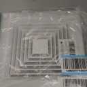 4 Pack 12x12 Bathroom Exhaust Fan Cover with Springs Replacement Parts for Square Ceiling or Wall-Mount Exhaust Fan, Bathroom Ceiling Fan Grille, Air Diverter, Ceiling Air Diffuser