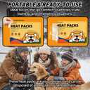 30-Pack Disposable Heat Packs for Newborn Puppies & Small Pets, Portable Puppy Warmers for Crates, Travel & Anxiety Relief, No Electricity Needed, Provides Up to 40 Hours of Safe Odorless Warmth
