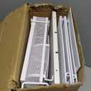 Marbrasse Desk Organizer with Drawer, 4-Tier Wooden File Organizer with 5 Vertical File Holders and 2 Pen Holders, Desk Organizers and Accessories for Home Office - White