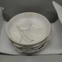 LE TAUCI Pasta Bowls 42oz, Large Salad Bowl, Ceramic Embossment Stoneware Serving Plate for Fruits, Noodle, Dinner, House-warming Wedding Present - 9 Inch, Set of 3, Arctic White