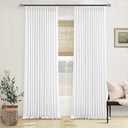 Thick Linen White Curtains 90 Inches Long for Living Room Bedroon Aesthetic Pinch Pleated Drapes with Hooks Rings Back Tab Light Filtering Semi Sheer Ceiling Floor Custom Made Memory Trained Curtain (40"W x 90"L (Pack of 2))