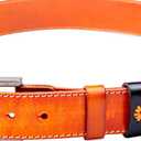 2 x 1.5 "(38mm-40mm) Belt Loop Keeper Leather Loop Keeper Men Belt Buckle Accessories Hand Made Leather (Black)