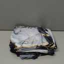 CAPSCEOLL Marble Black Gray Dining Chair Covers Set of 4,Stretch Parsons Chair Slipcovers Universal Removable Washable Parson Chair Covers for Dining Room,Living Room,Kitchen