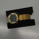 Women's Step Counter Pedometer Watch with Stainless Steel Bracelet, Stylish Design, No App, No Charging Needed for Step, Calorie, Distance, Alarm, Countdown TimerTU-2401 (Gold)