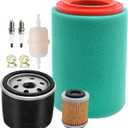 16 083 01-S Air Filter, with Pre Filter Fuel Filter Oil Filter Spark Plug Clips Replacement for Kohler EZT740 EZT750 EZT715 EZT725 ZT710 ZT720 ZT730 Gasoline Engines