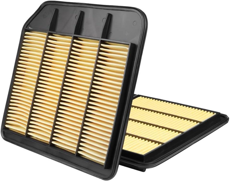 2-Pack Engine Air Filter Fits for 2022-17 Nissan Armada, 2023-14 INFINITI QX80, 2013-11 QX56 Air Filter Replacement 16546-1LA0A Car Accessories