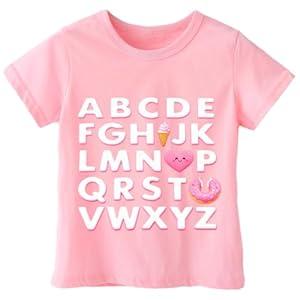 Girls Valentines Day Shirt Toddler Boys Valentine's Shirts for Kids, 2-6T, Short-Sleeve,Love Graphic (3-4T)