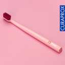 Curaprox CS 12460 Velvet Soft Toothbrush Sensitive Gum Care | Ultra-Gentle Cleaning with 12,460 Filaments | Single Pack, Pink-Fuchsia