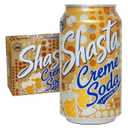 Shasta Creme Soda | 12-Pack of 12oz Cans | Smooth Vanilla Cream Flavor | Sweet & Nostalgic | Caffeine-Free (EXP 04/17/27)