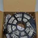 JMEXSUSS 168FT 600 LED Christmas Lights Outdoor Waterproof Clear Wire Indoor String Lights for Outside Warm White Christmas Tree Lights Plug in for Bedroom Wedding Party Valentines Decor