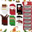 12 Pcs 2026 New Christmas Money Envelope 7 Slots for Cash, 3D Irregular 6 Styles Christmas Money Gift Surprise Card Holder, Xmas Decor Gift Envelopes Supplies for Men Women