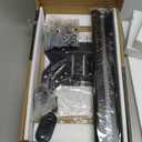 Universal Swivel TV /Table Top TV Stand for 19 to 43 inch TVs with 90 Degree Swivel, 4 Level Height Adjustable, Heavy Duty Tempered Glass Base, Holds up to 99LBS HT02B-001